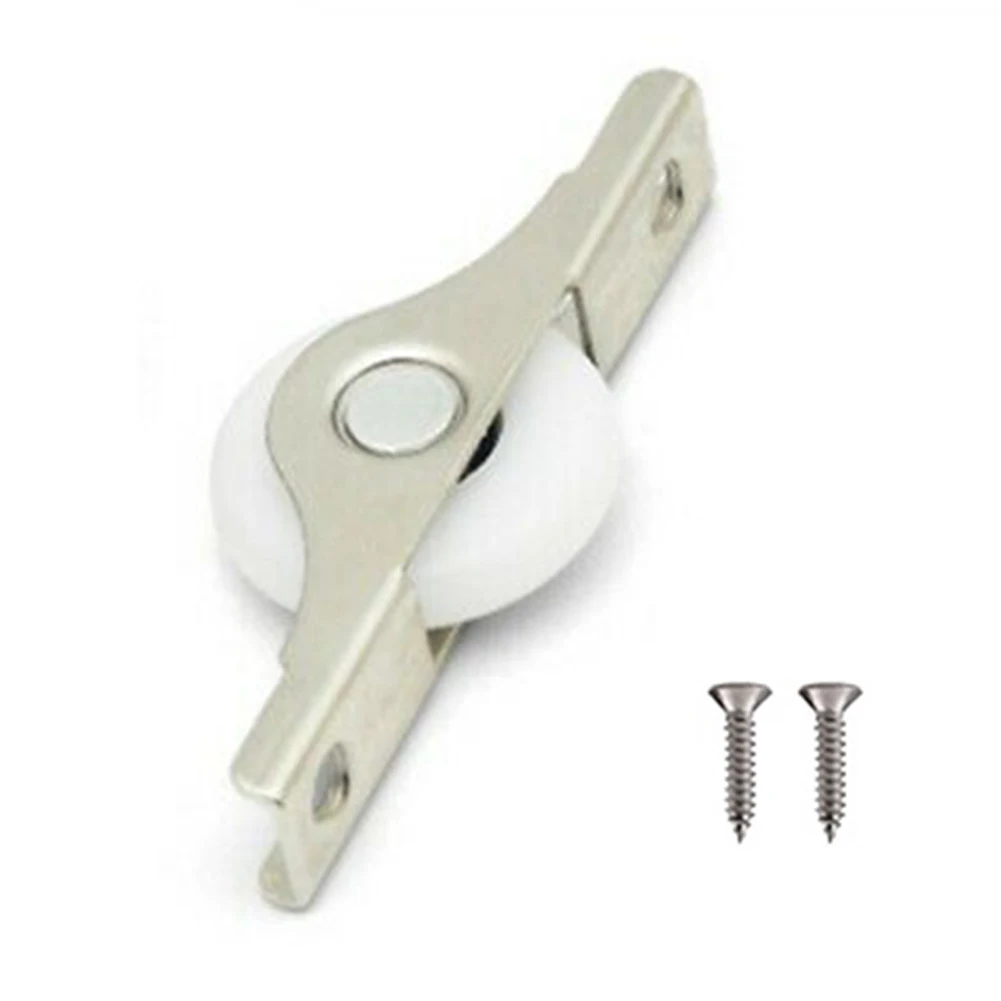 Roller Wheel Pulley Accessories Metal Bracket Parts Practical Replacement 6Pcs Plastic+stainless Steel 2022 New