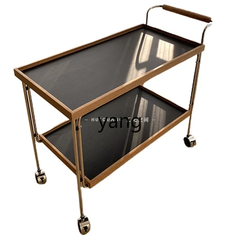 

Lmm retro home cart snack cart movable coffee table sofa side table