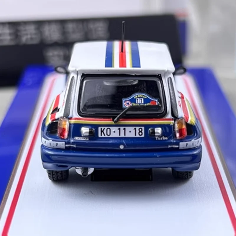 Tarmac Works 1/64 Renault 5 Turbo Rallye Costa 1985 Legering Speelgoed Motorvoertuig Diecast Metaal Model Geschenken