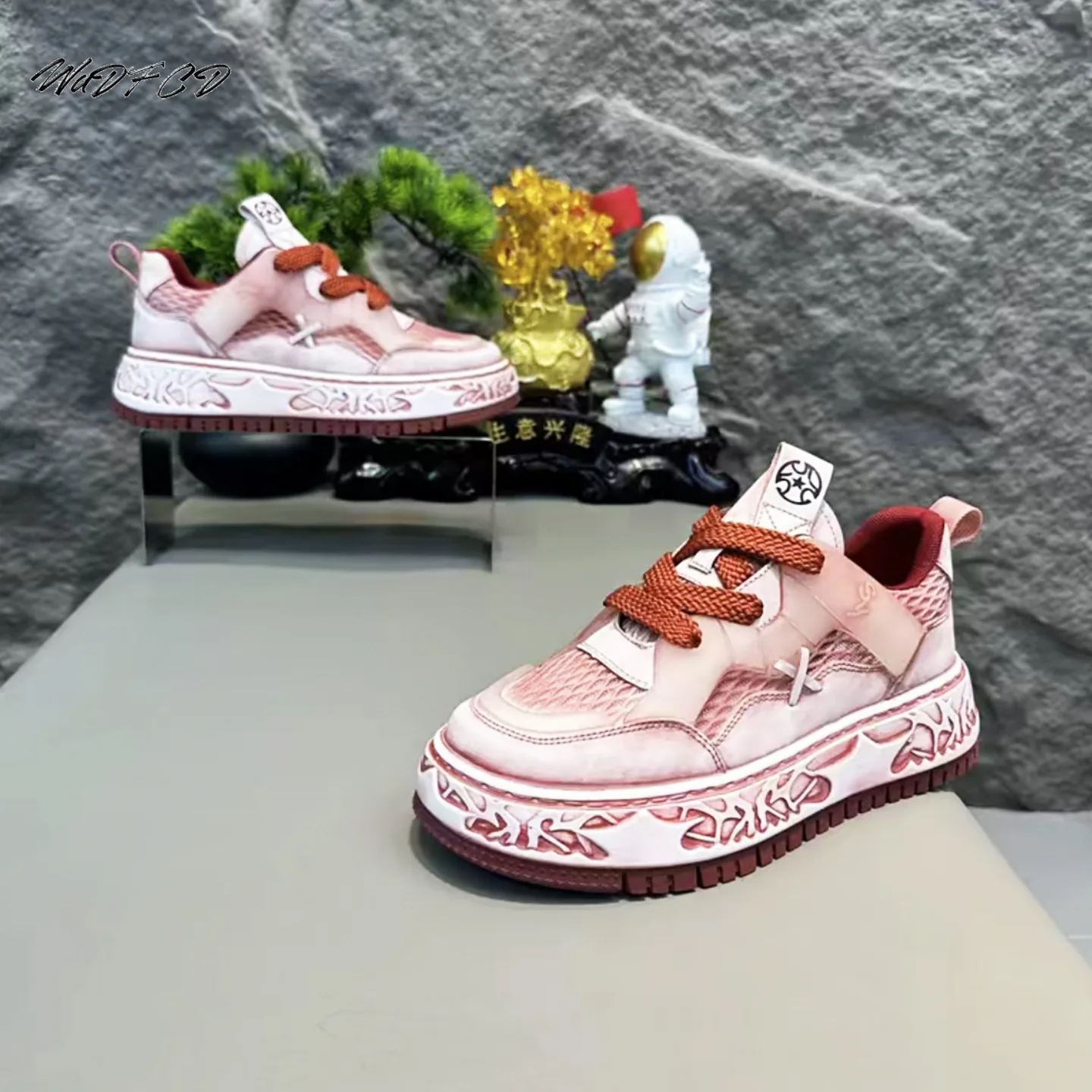 

Мужские кроссовки на массивном каблуке, дизайнерские туфли на мягкой подошве, модная повседневная спортивная обувь из кожаной ткани, дышащая спортивная обувь на увеличенной платформе