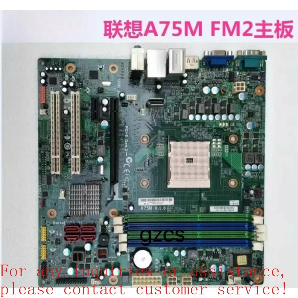 For Lenovo Qitian M5800 Qitian B5800 A75M V1.0 D3F2-LM2 V: 1.0 FM2 main board 100% detection.