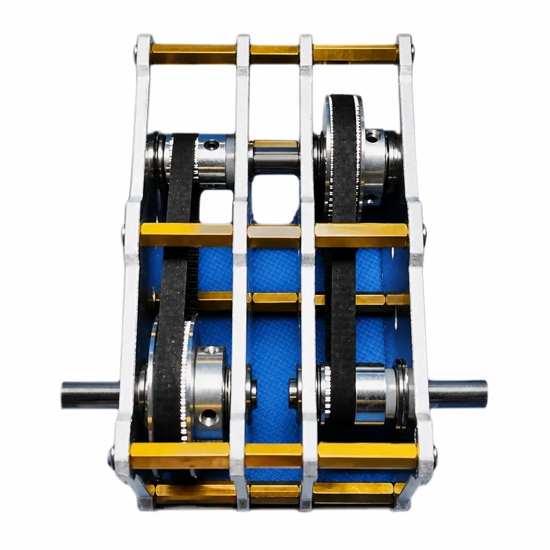 1:8 9 12 16 Timing Pulley Belt Double Shaft Reducer Speed Increaser Accelerator Gear Ratio Transmission Component