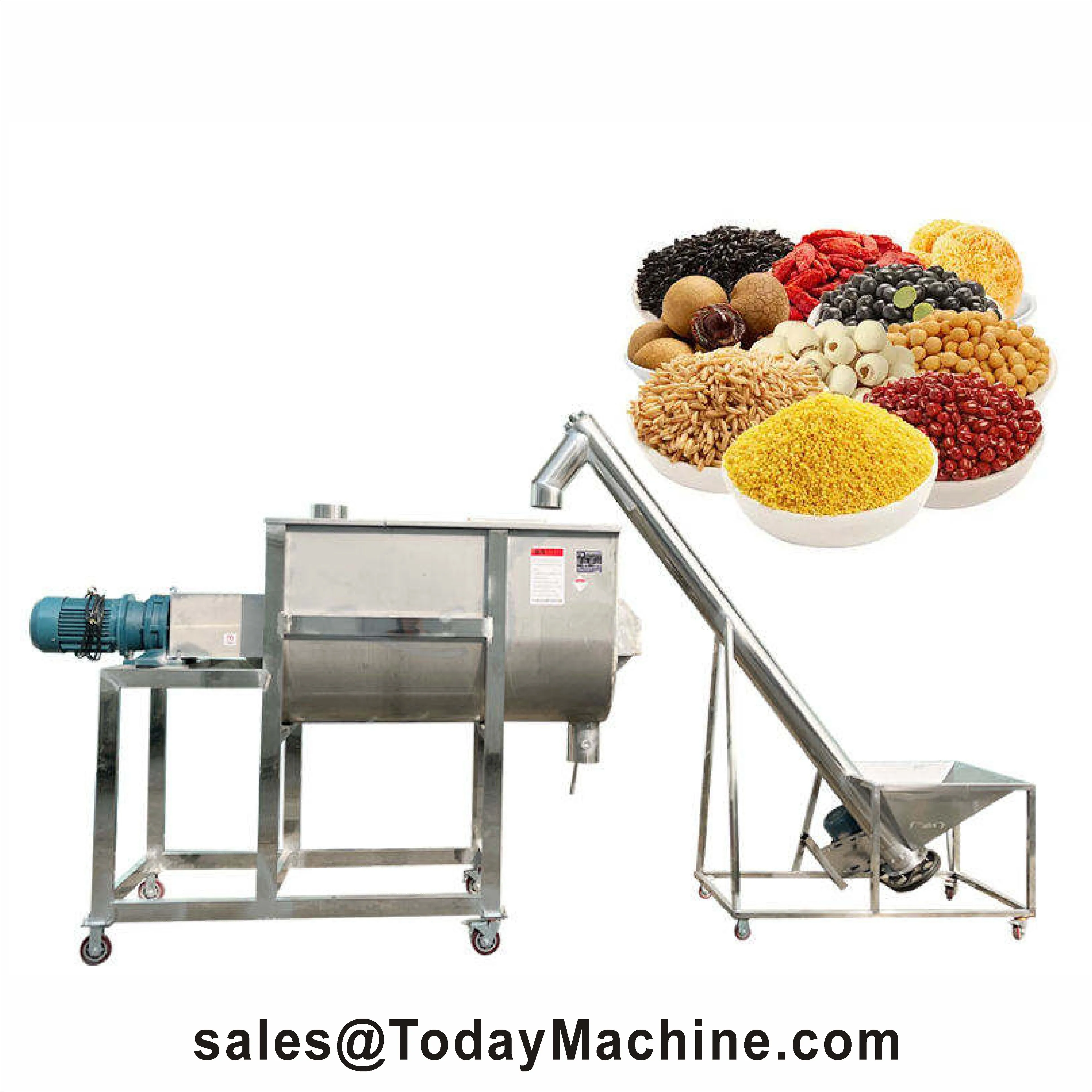 

Horizontal Acrylic Dry Powder Ribbon Blender Spice Powder Mixer Tank Chemical Powder Mixing Machine