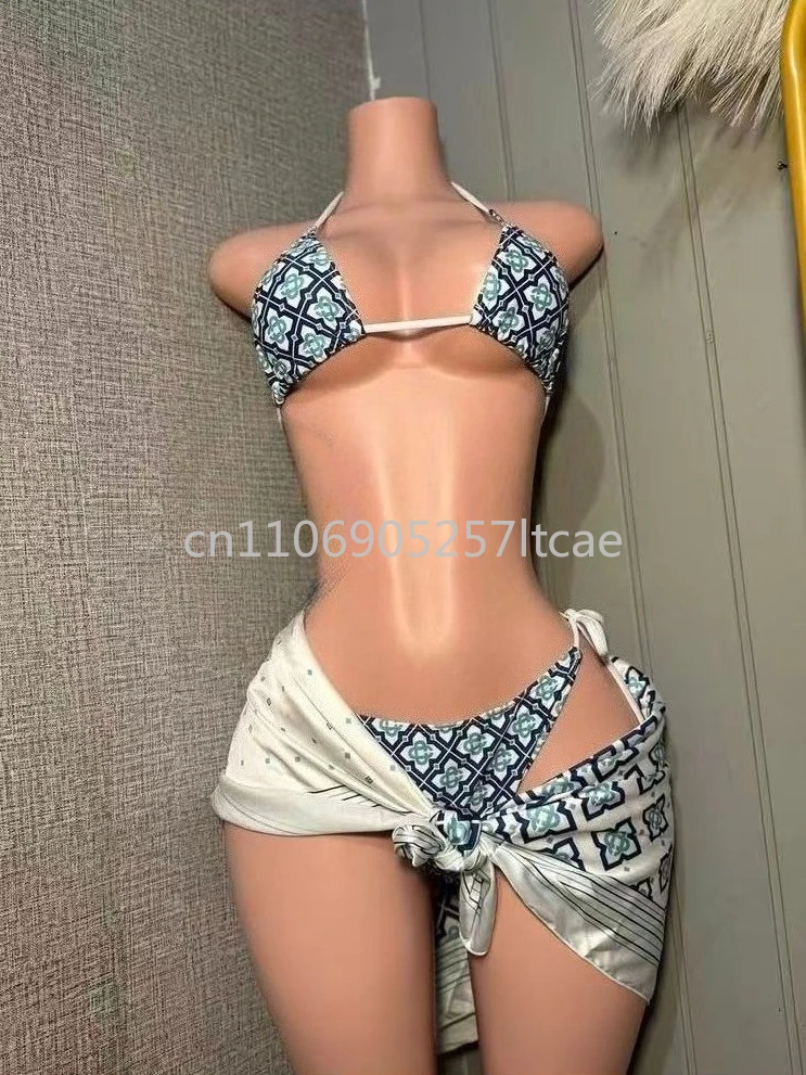 

Trend Design Scarf Bikini Sets Designer Brand Women's Beachwear Scarf Swimsuits