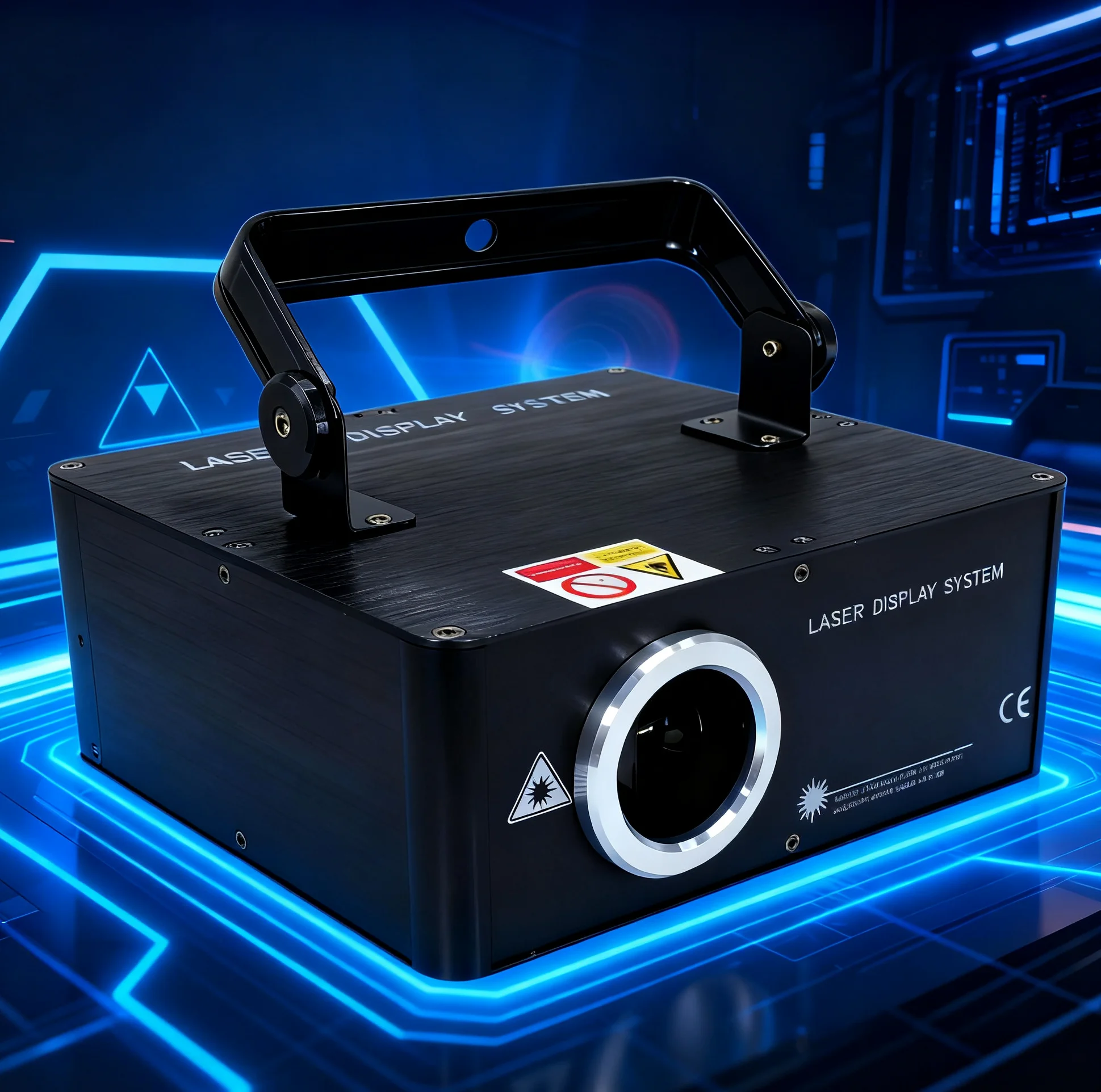 1W Full Color Laser Light 3D Animation Scanner RGB 3in1 Stage Projector with DMX for DJ Disco Club Wedding Party Performance