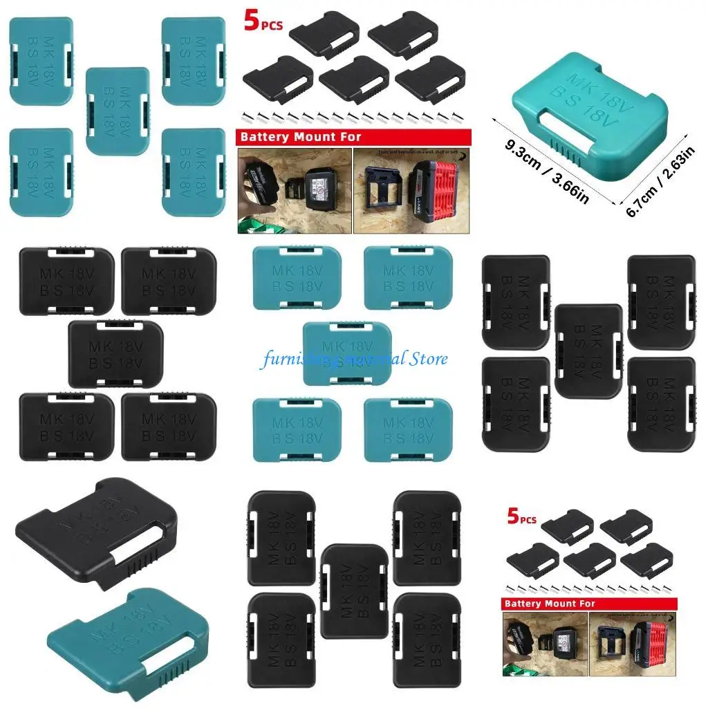 

Настенный кронштейн для безопасного аккумулятора Y5GD для литий-ионных аккумуляторов 14,4 В 18 В, сверхпрочный пластиковый для