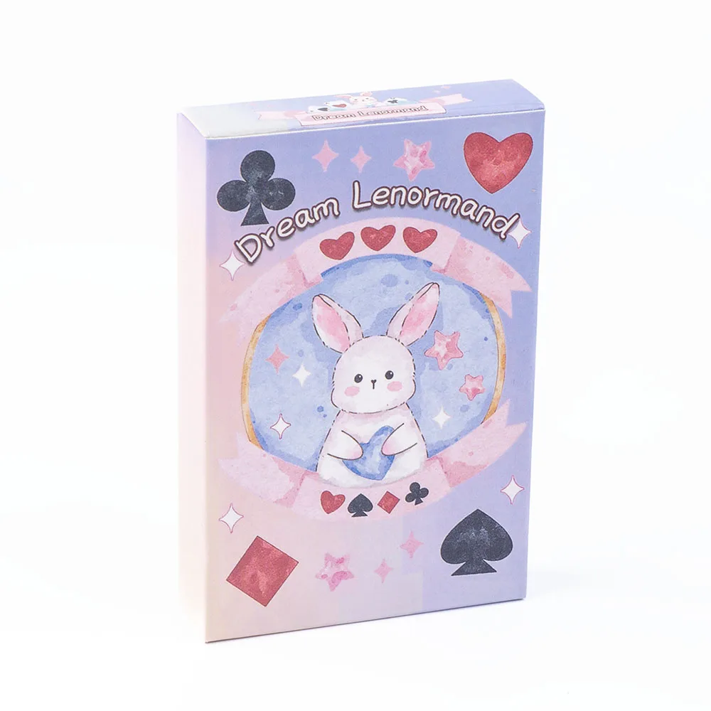 Dream Lenormand Tarot-Kartendeck, 43 Karten, Oracle-Brettspiel für Kinder, Familie und Freunde, perfektes Puzzle, Freizeitaktivität, 8,9 x 5,7 cm – Detail 2