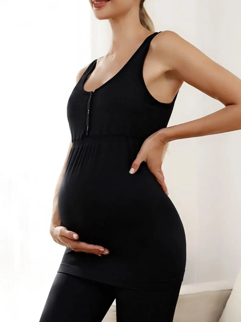 เสื้อโยคะสำหรับคุณแม่ให้นมบุตร ไม่ต้องใส่ชุดชั้นใน ดีไซน์หลังสวย เสื้อหลังคลอดสำหรับให้นมบุตรและหญิงตั้งครรภ์