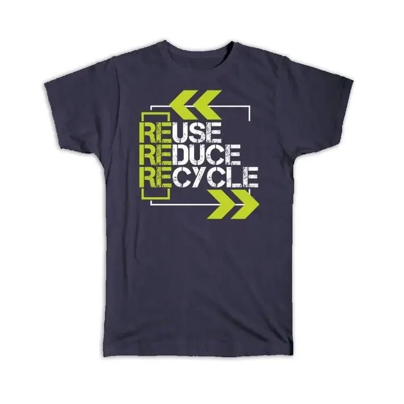 Eco Kraft Paper Reuse Reduce Recycle Green Thinking Nature T shirt
