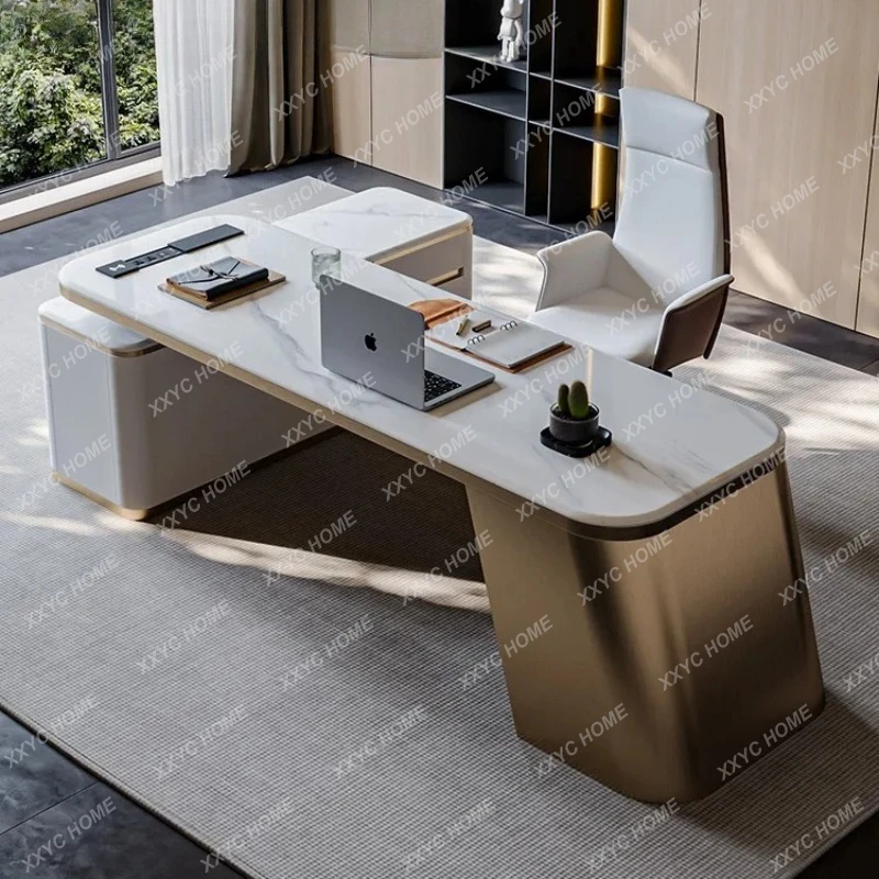 

Легкий роскошный стол из суперкристаллического камня, современный простой домашний компьютерный стол, высококачественный минималистичный стол для консультаций по медицинской косметологии