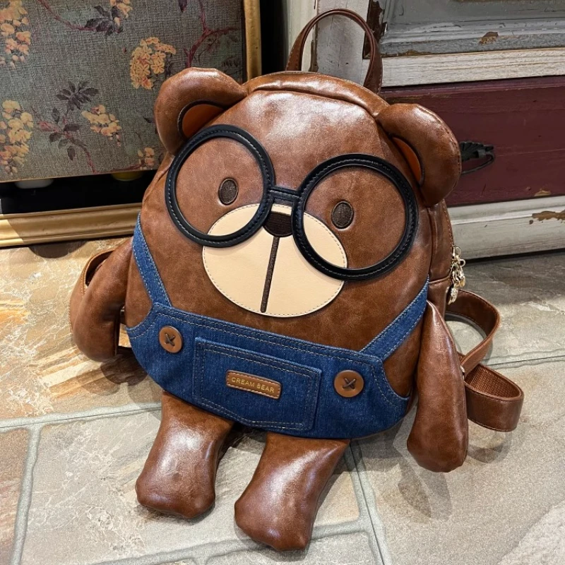 

Backpack cartoon cute doll bear teddy bear bag schoolbag backpack gift