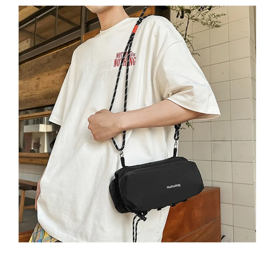 2026 Sport-Umhängetasche aus Nylon, Funktionale Wasserbechertasche, Leichte Atmungsaktive Crossbody-Tasche, Kleine Quadratische Tasche – Detail 5