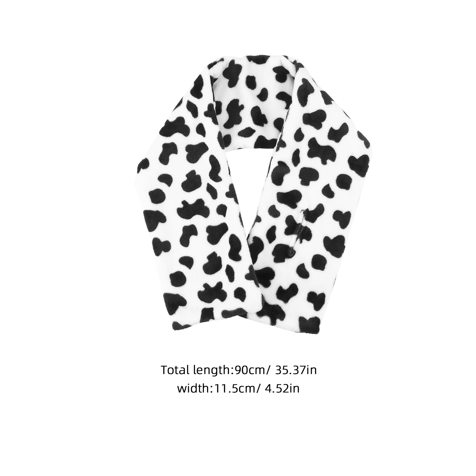 

Warm Scarf Cotton Soft Cow Prints Shawl Neck Warmer Knit Luxury Christmas Cow Pattern Scarf Gaiter