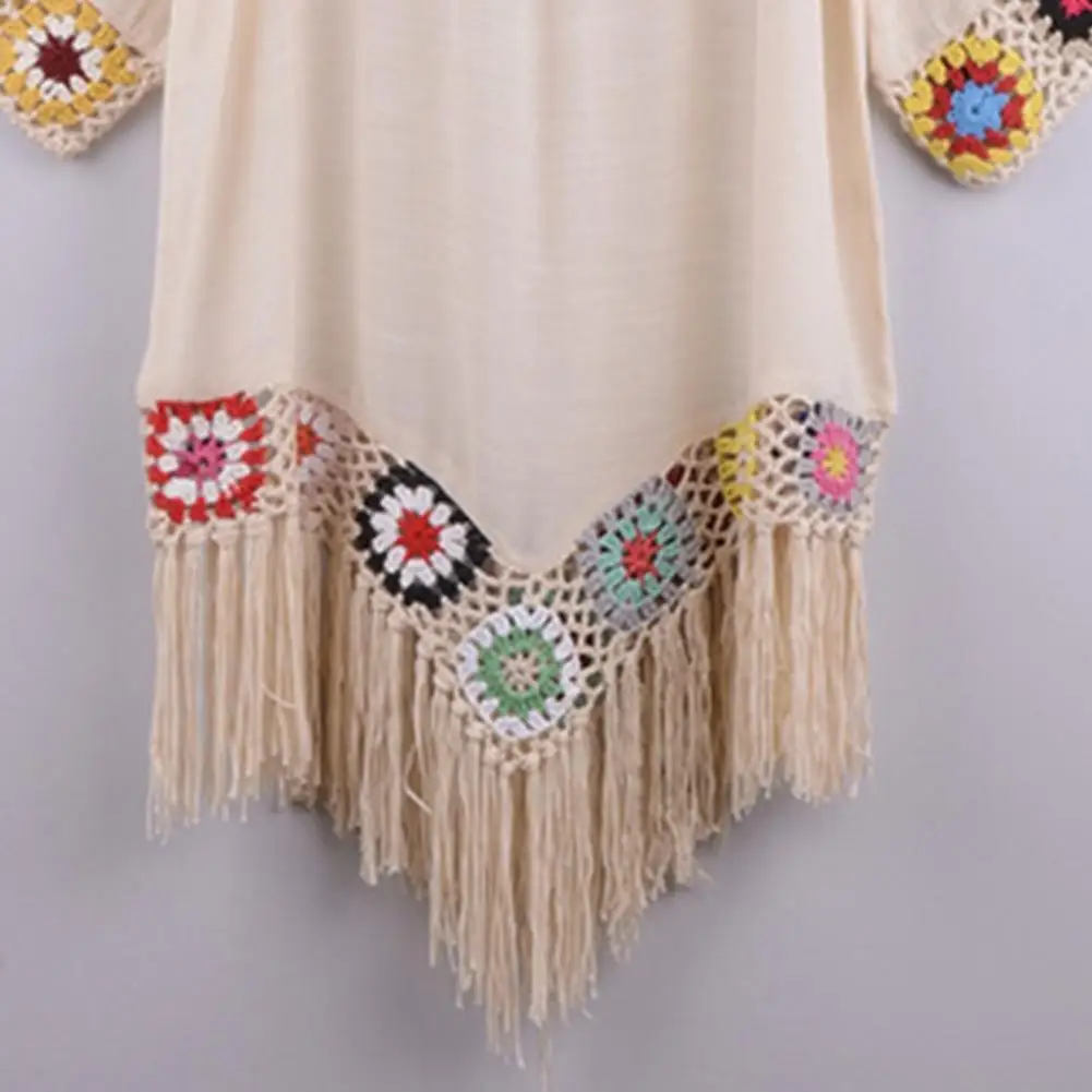 Attractive Swimsuit Cover Up Ladies All Match Sundress Sexy Sun Protection Bikini Cover Up  Bikini Cover Up Breathable