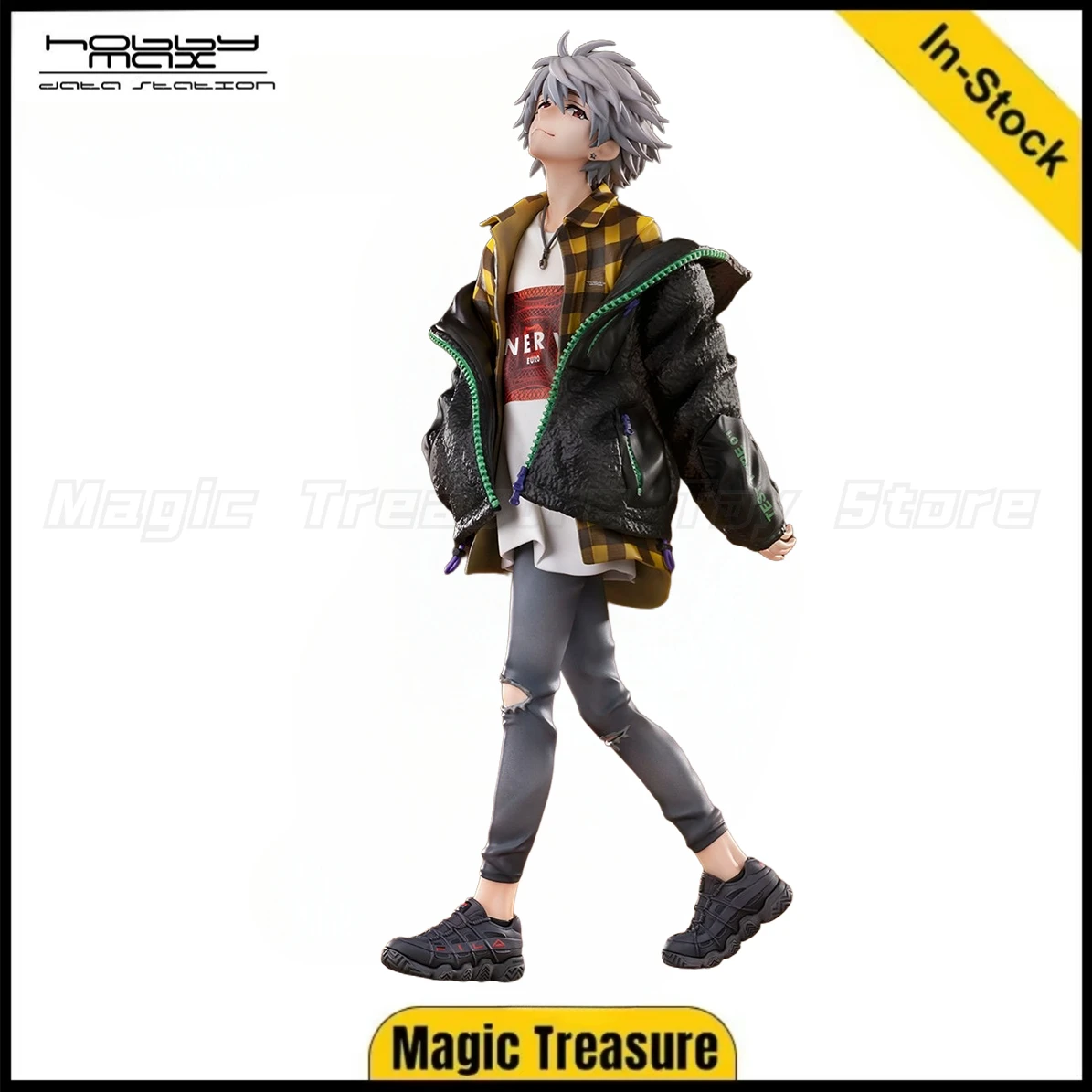 

【In Stock】Original HobbyMax EVA Kaworu Nagisa Ver.RADIO EVA Part2 Figures Animation Gifts