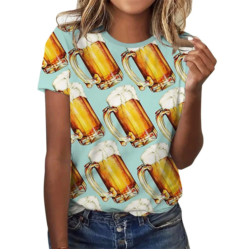 Vintage New 3D Printing German Oktoberfest Beer Festival T-Shirt Costume Germany Beer Festival Graphic Tee Shirts Mens Clothing