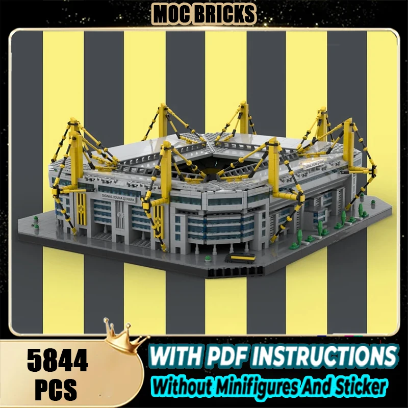 

Новый MOC Building Block Модель Westphalia Stadium 1:500 Технология Модульная детская игрушка в подарок DIY Сборочный набор