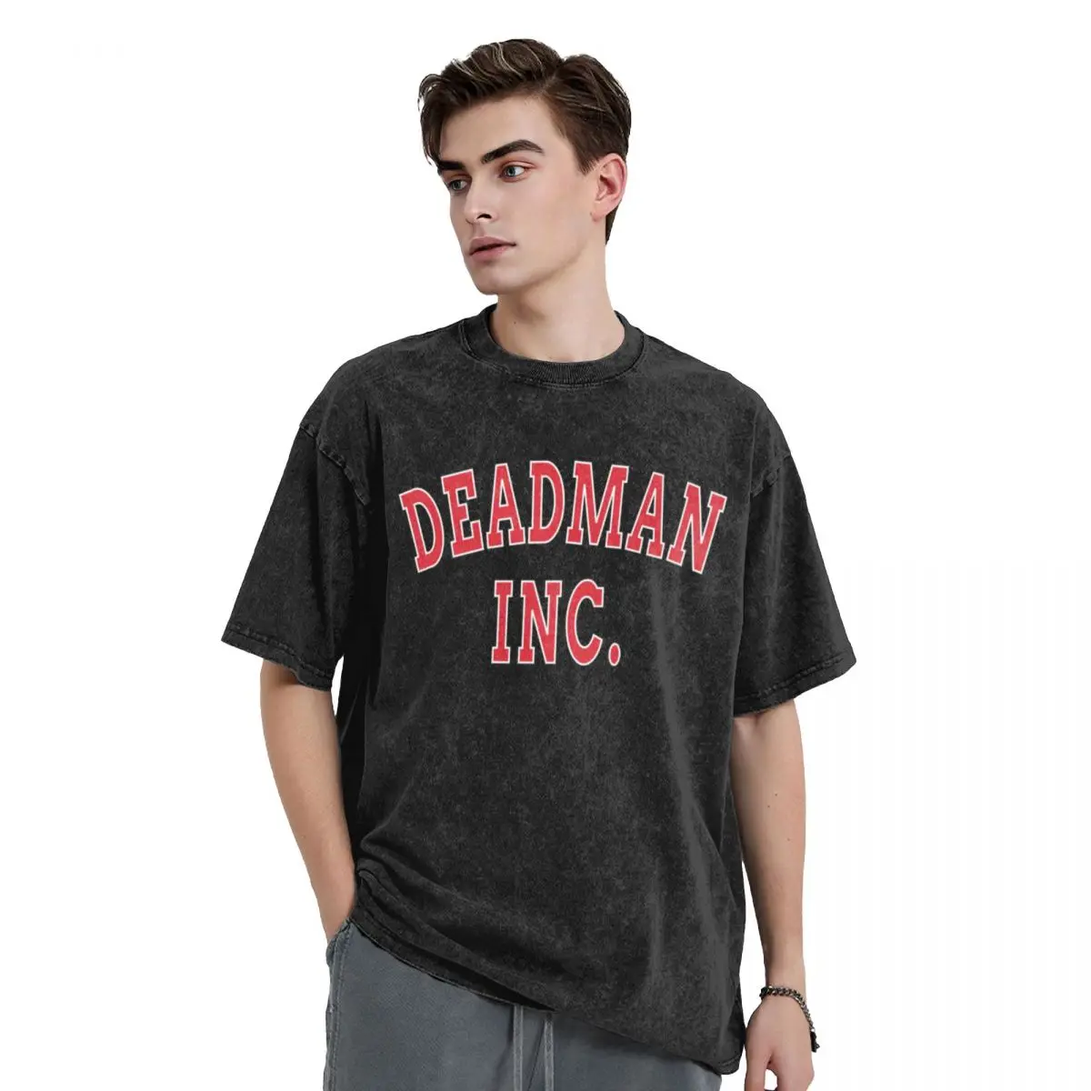 DEADMAN INC. T-Shirt blue archive graphics outfits for men