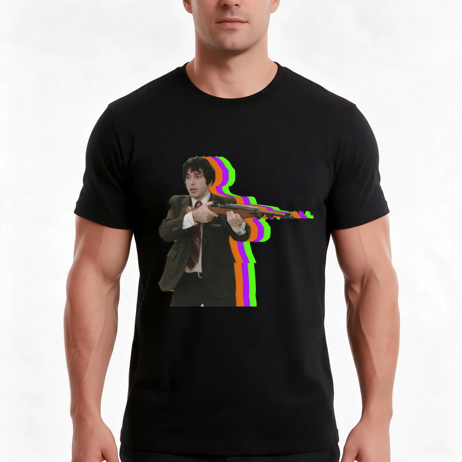 Pacino in Dog Day Afternoon T-Shirt, Summer Casual Cotton Tee, Oversized Streetwear Tops, Vintage Graphic Print, 100% Cotton