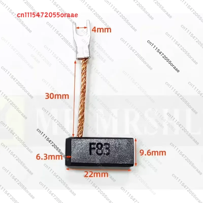 10PCS F83 Motor Carbon Brush, Imported Motor Servo Motor Carbon Brush 6.3*9.5*22mm, Micro Motor Motor Carbon Brush 6.3x9.5x22