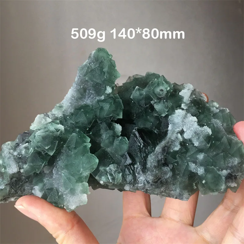 Natural Stone Octahedral Green Fluorite Mineral Specimen Healing Quartz Crystals And Stones Rock Home Decor