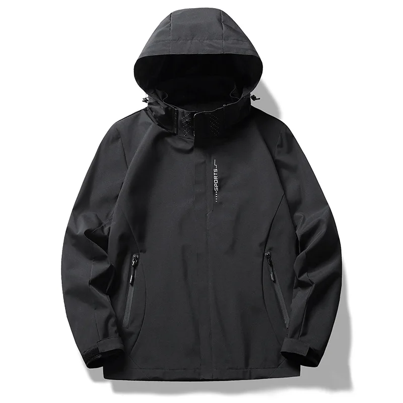 Thin-style Outdoor Windbreaker with Waterproof Jacket, Single-layer Windproof Design for Three-proof Mountaineering Clothing