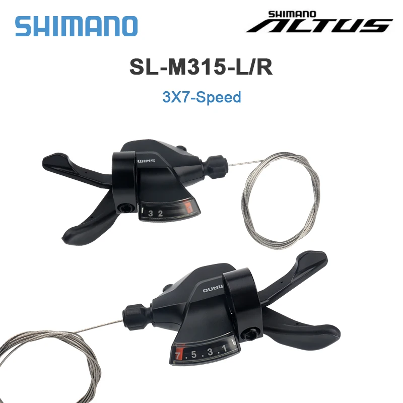 Shimano Altus SL-M315 MTB Shifter Lever 3x8 Speed 3x7 Speed Mountain Bike Shift Trigger 27S  21S Rapid Fire Plus Shifter Cable