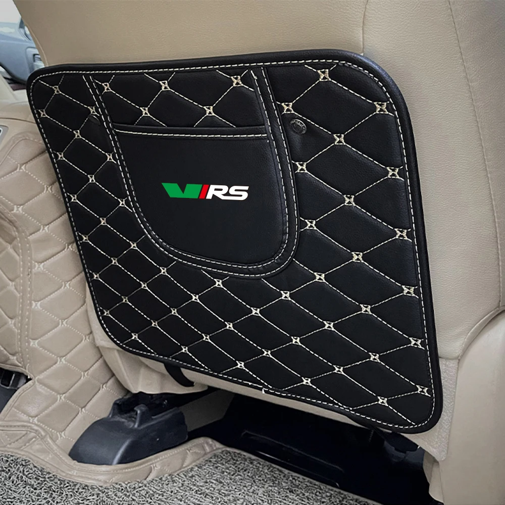 Car Seat Backrest Anti-kick Pad Protector Cover For Skoda Octavia 3 2 A5 A7 MK3 MK2 Kodiaq Superb Febia Rapid Auto Accessories