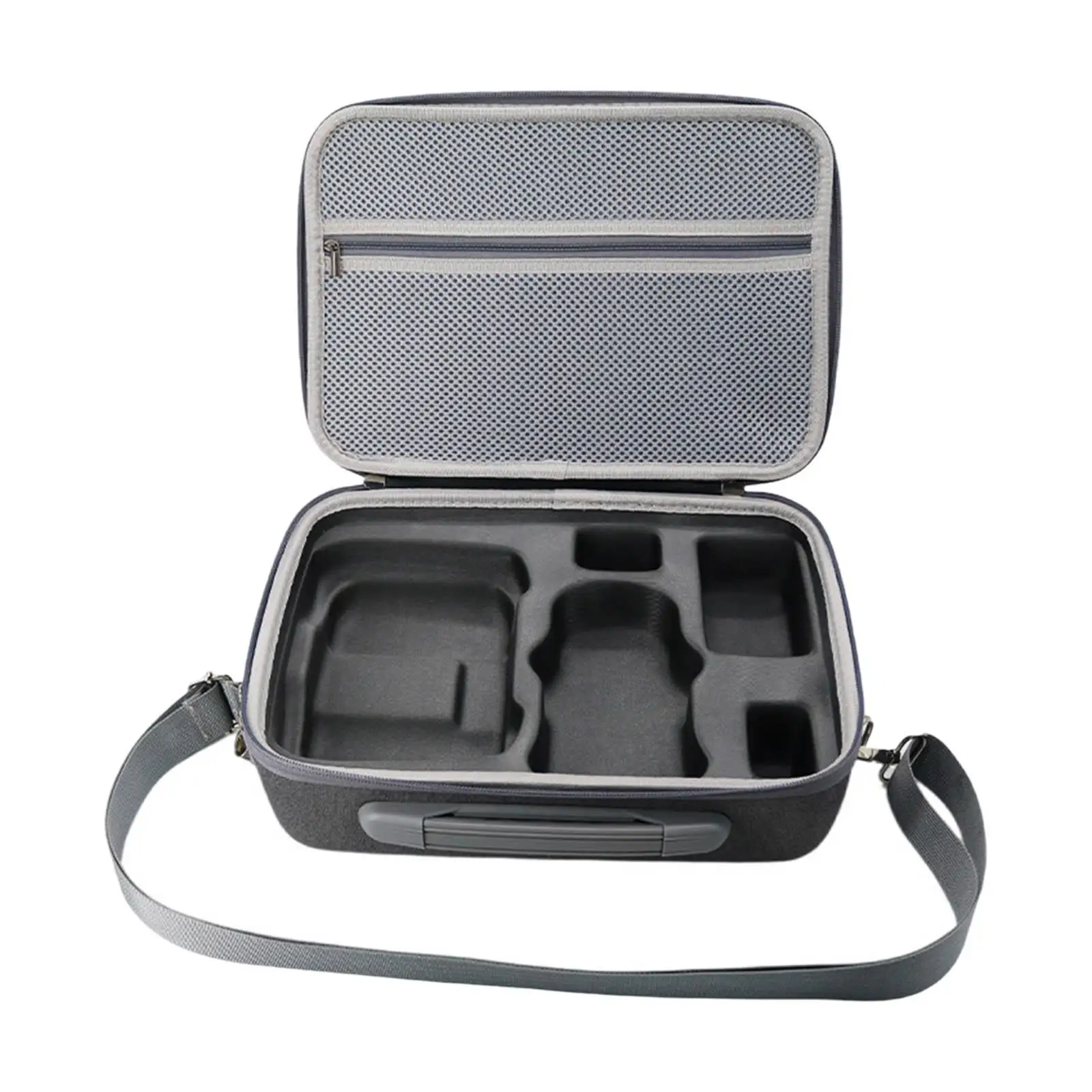 Portable Carrying Case for DJI Mini 3 Pro Adjustable Strap Breathable Waterproof Drone Storage Bag Hard Shell Scratch Proof Gray