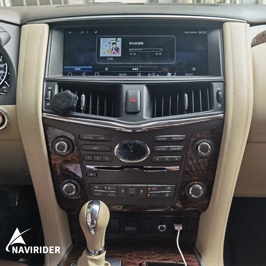 12.3inch Screen Android Auto For Nissan Patrol Y62 2010-2021 Armada Stereo Car GPS Navigation Head Unit Multimedia Player Radio