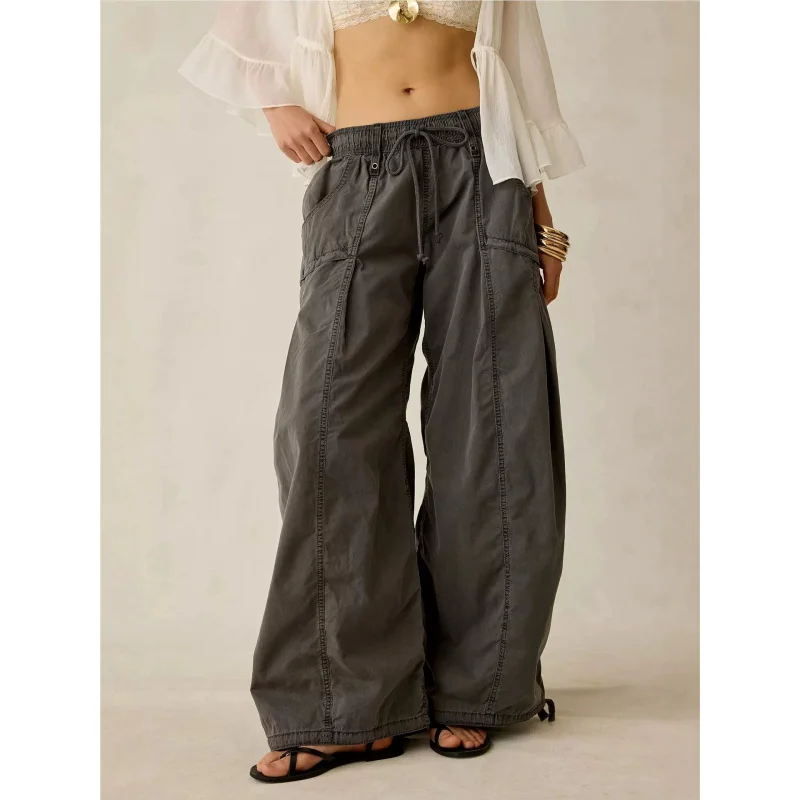 

Women's Cowboy Wide Leg Pants Loose Casual Street Trend Workwear Spring Autumn New Collection