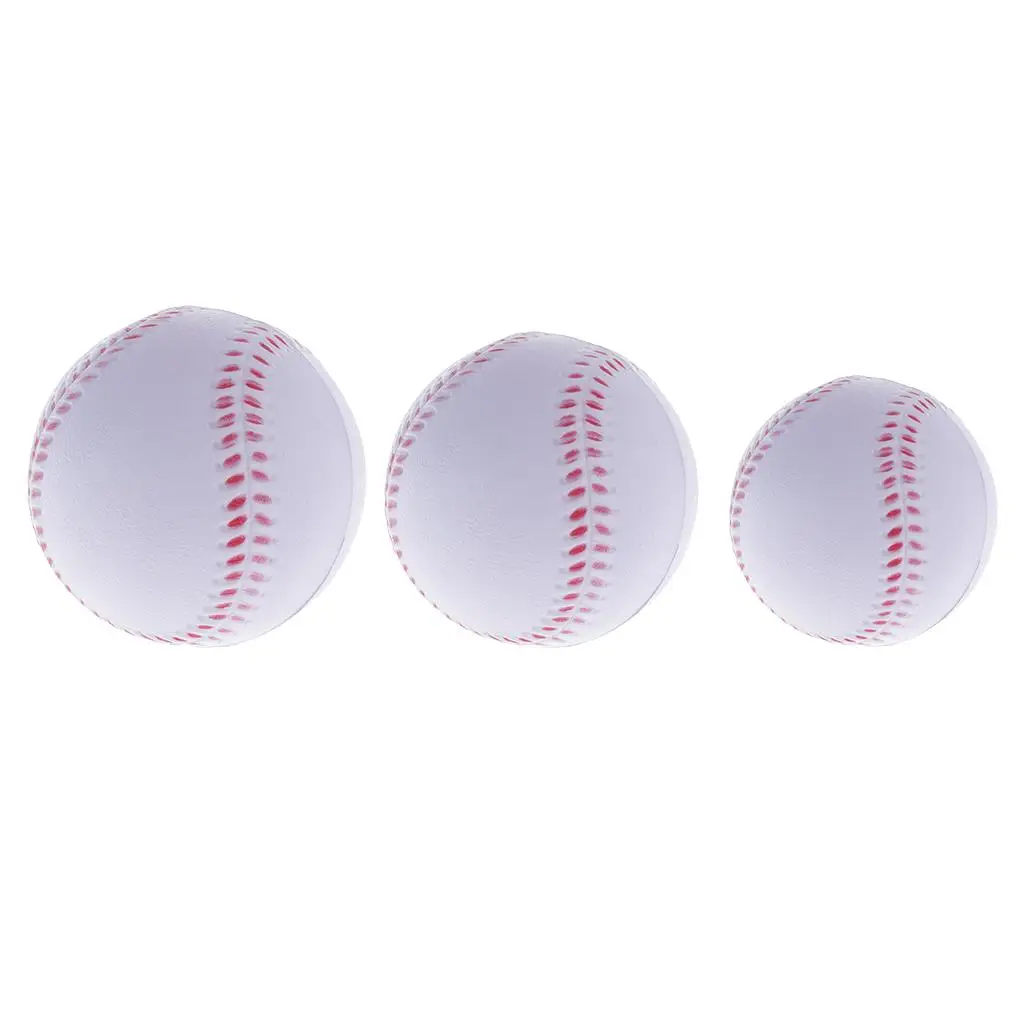 

Trainning Base Ball Sport Practice BaseBall Softball High Elastic PU White