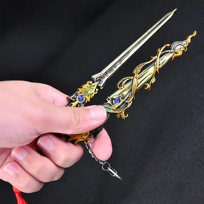 جديد 22 سنتيمتر البيانو القلب السيف أنيمي نموذج سبيكة الحرف سطح المكتب الحلي لعبة الأجهزة الطرفية جمع مهرجان الهدايا لعب طفل