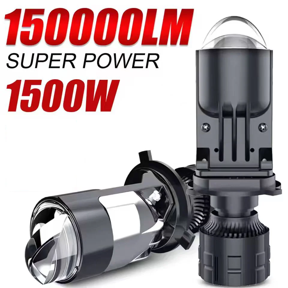 

Dual Lens H4 LED Headlight Mini Projector Lens LED H4 Auto Lamp Automobile Headlight Hi/Low Beam Light 160W 90000LM Plug& Play