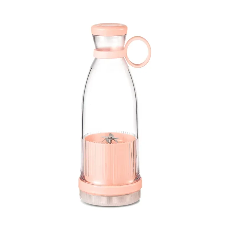 

B98A-MINI, Pink Smoothie Blender Smoothie Blender For Home Cordless And Rechargeable, 380Ml Capacity