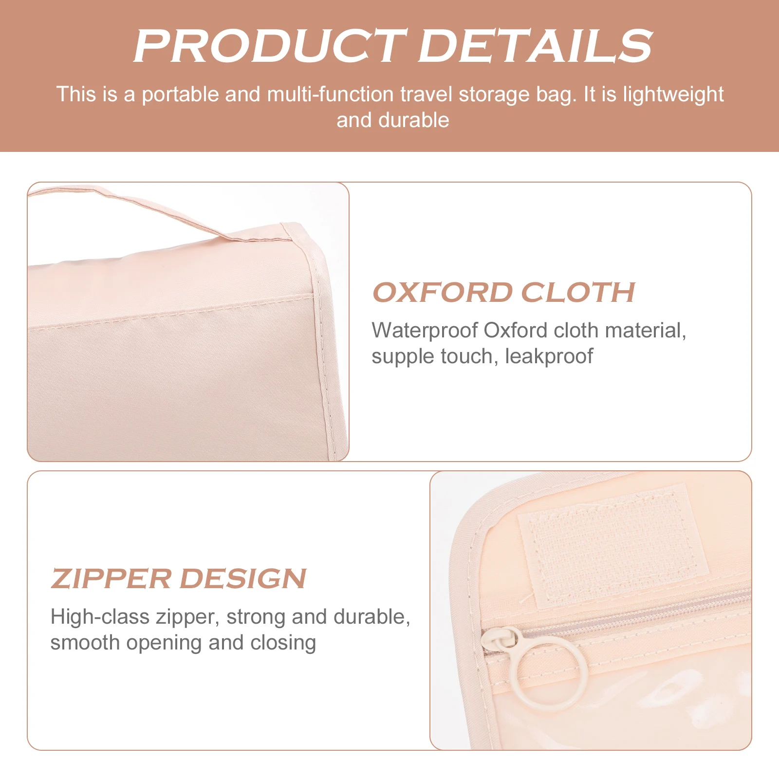 

Bag Toiletry Bags for Women Makeup Travel Pouch Case Cosmetics Organizer Large
