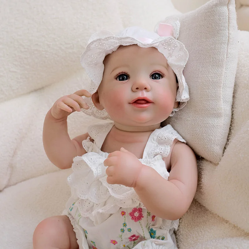 48cm Full Body Abigail Silicone Vinyl Reborn Doll Newborn Baby Size Boy Doll 3D Skin High Quality Gift