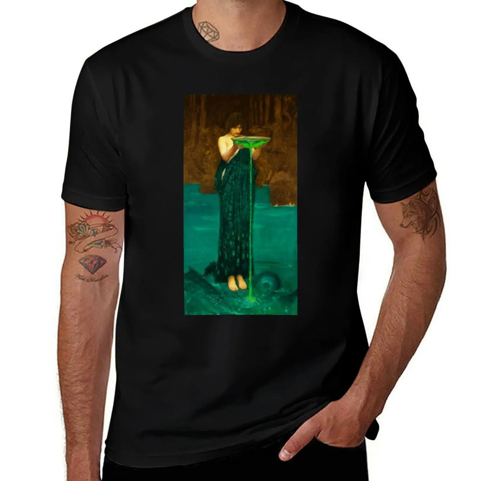 John William Waterhouse Circe Invidiosa T-Shirt blue archive custom shirt sweat shirts, men