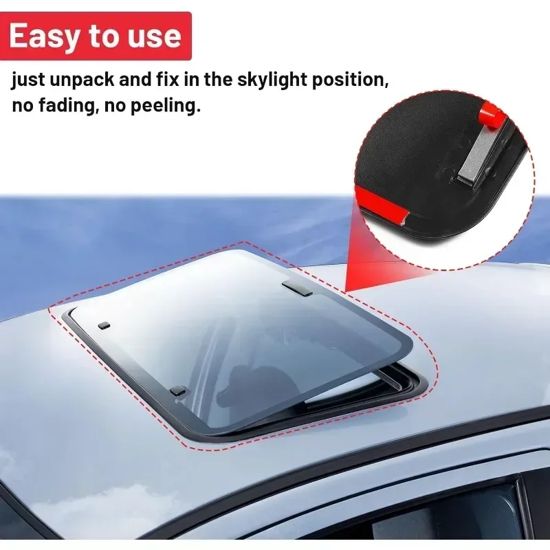 Universal Car Decoration Car Sunroof Roof Cover DIY Sunroof Visor 3D Car Vent Waterproof Wind Deflector car Exterior Accessories