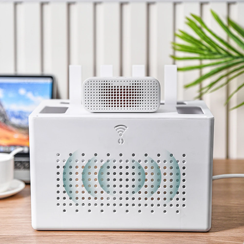 31*21*20cm Cable Organizer Versatile Electronic Device Holder Home Office Storage Workspace Clutter Reduction Easy Access Design