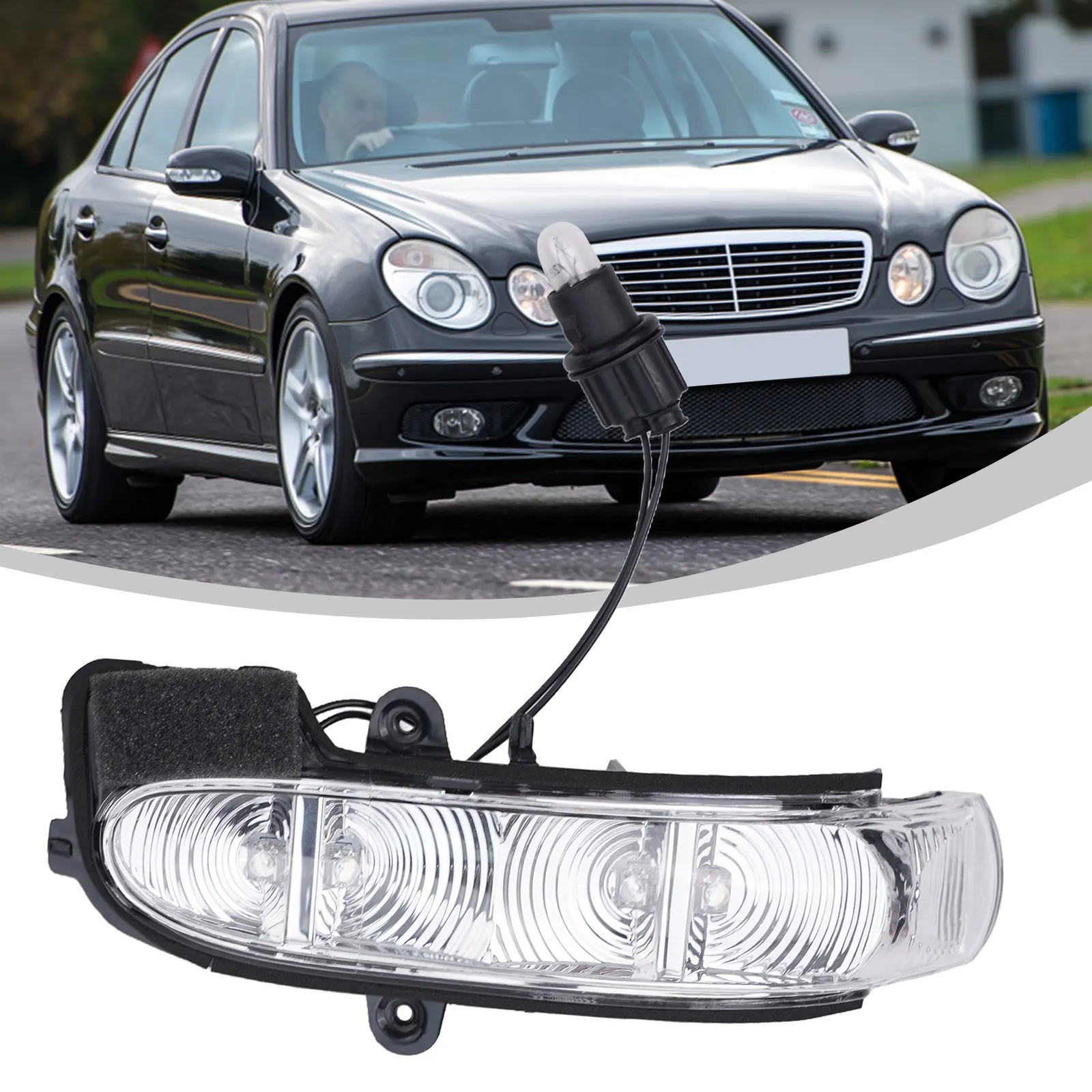 Enhanced Visibility with Yellow Light Right Mirror Turn Signal Light for MercedesBenz W211 S211 W463 W461 2002 2007