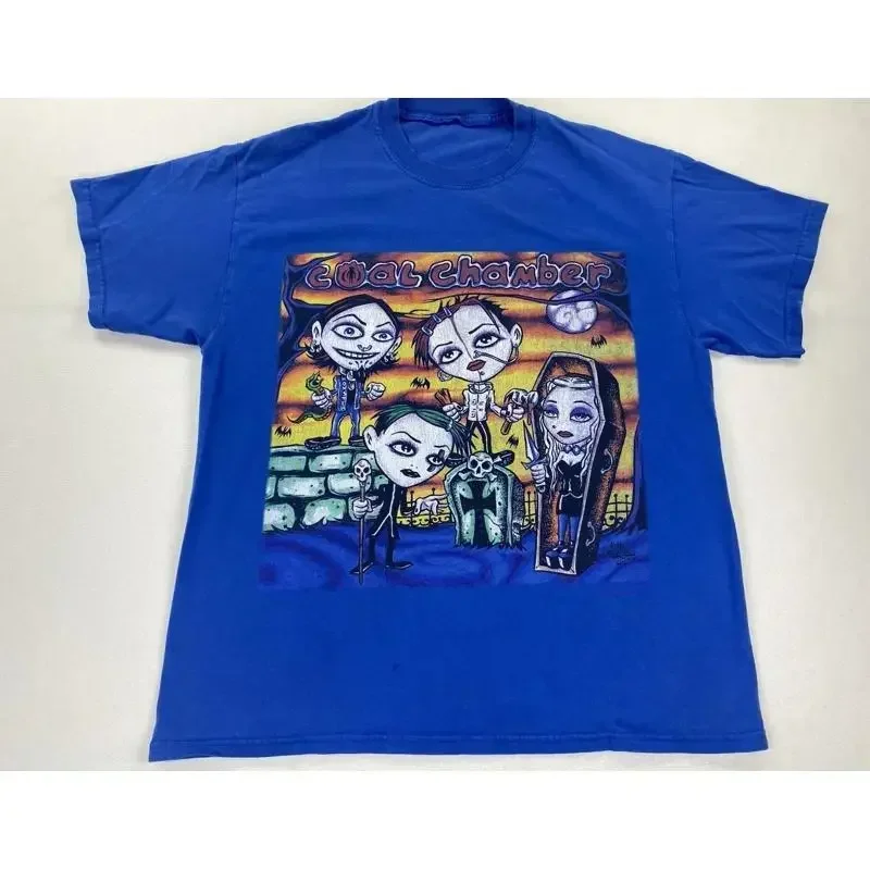 

Винтажная футболка Coal Chamber, синяя, оригинальная, тур-гитариста акустической группы Alan Forbes, ню-метал, 99