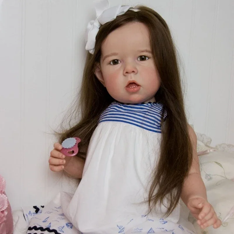 55cm Liam Finished Reborn Dolls Lifelike Newborn Reborn Baby Doll Hand Painting 3D Skin with Visible Veins реборн девочка