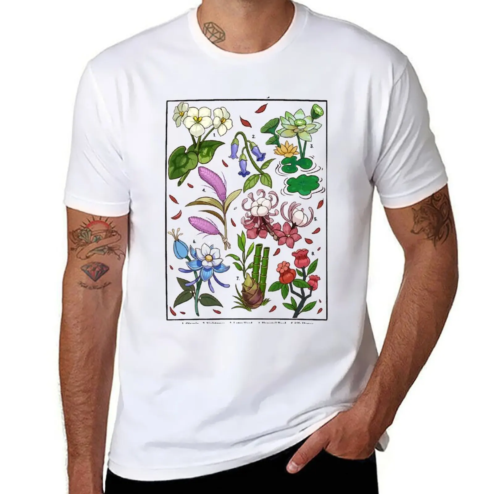 Flora of Liyue T-Shirt vintage graphic tee shirts graphic mens graphic t-shirts hip hop