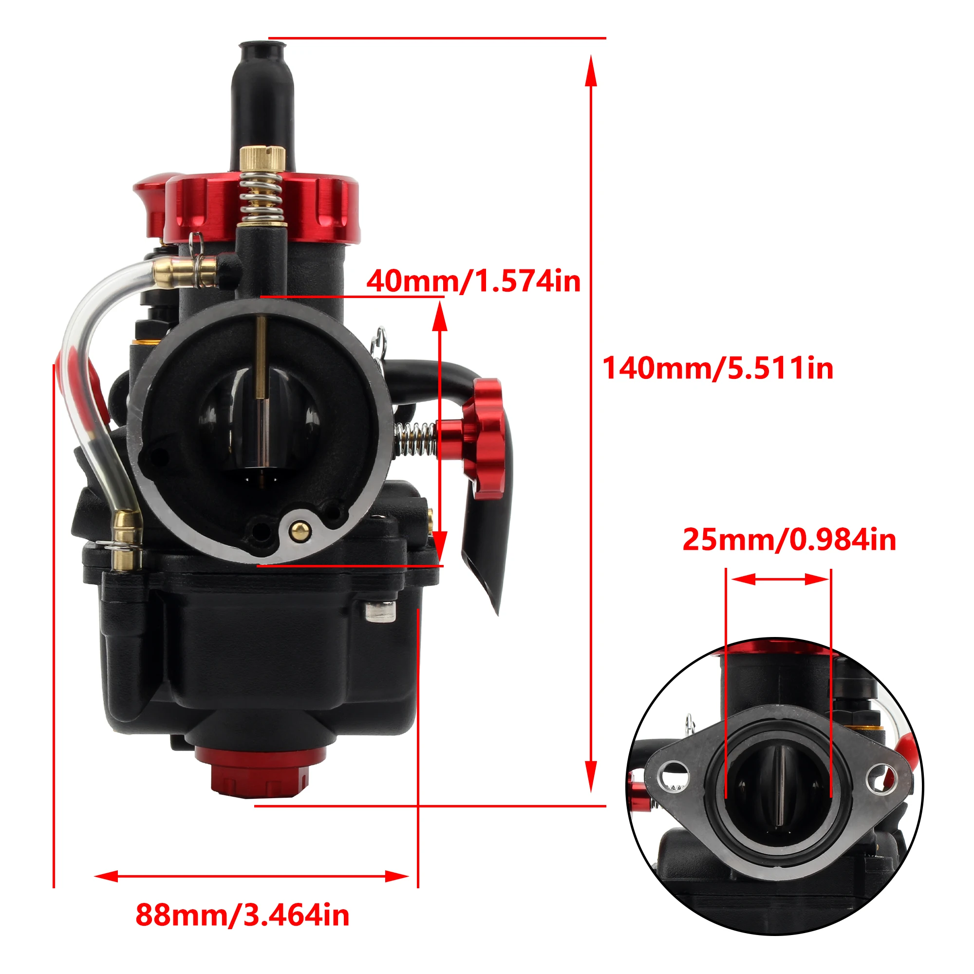 Carburador de motocicleta PWK PE17 19 22 24 26 28mm para Yamaha Kawasaki Honda 2T 4T brida Dirt Bike Scooter piezas de Motocross