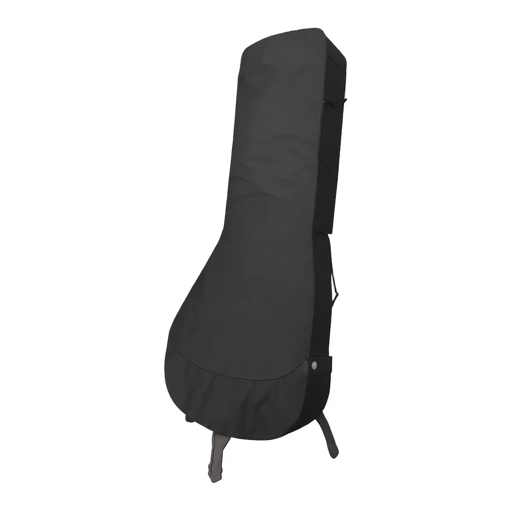 Outdoor Fireplace Cover Compatible with Chiminea - 190T Silver Coated Fabric Dust Shield for Patio Stove Storage