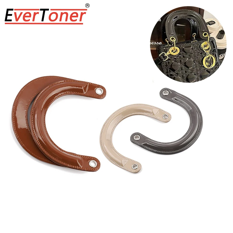 

EverToner Detachable Bag Handles DIY Handmade PU Leather For Women Luxury Handbag Replacement Bag Accessories