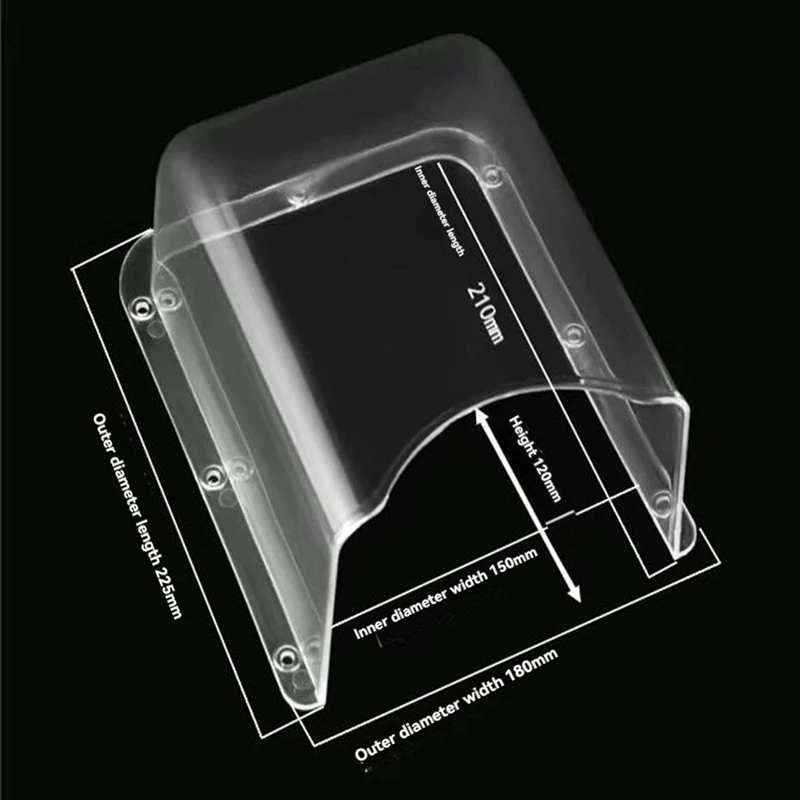 Cubierta transparente impermeable para timbres y lector de tarjetas Protector de plástico impermeable al aire libre