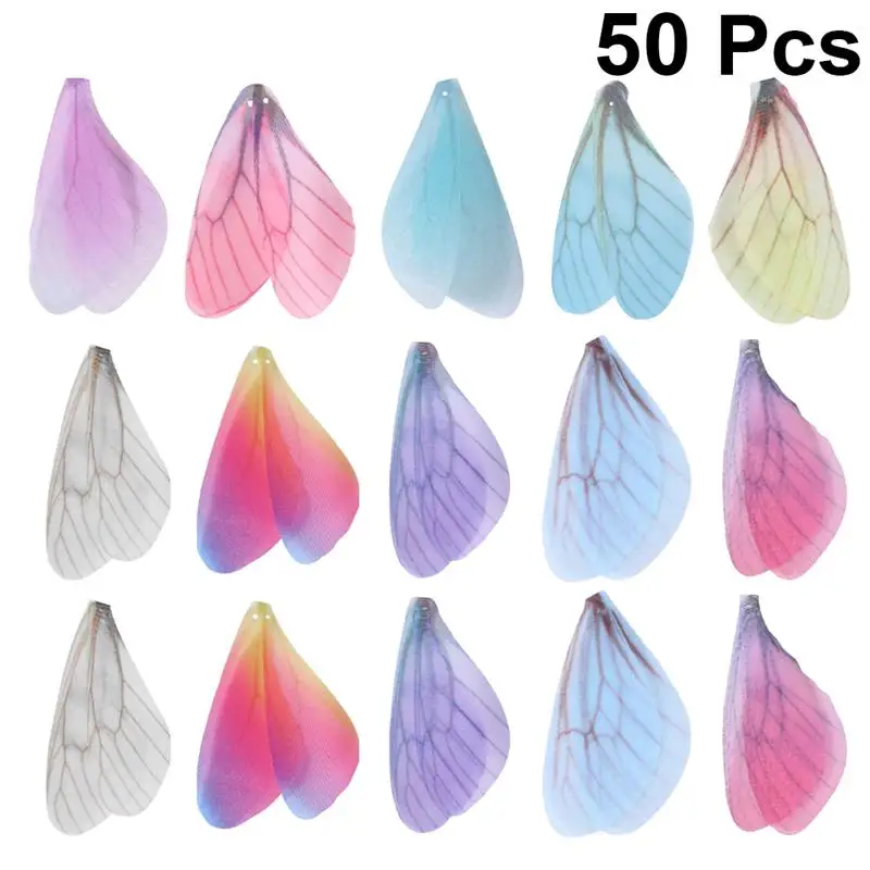 Charms For Wing Making Artificial Butterfly Imitation Butterfly Wings Handmade Ornaments Pendant Craft Bead Charm Craft