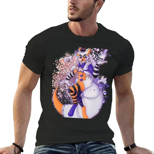 Lolbit 티타임 티셔츠, 그래픽 티셔츠, 애니메이션 의류, 남성용 티셔츠 